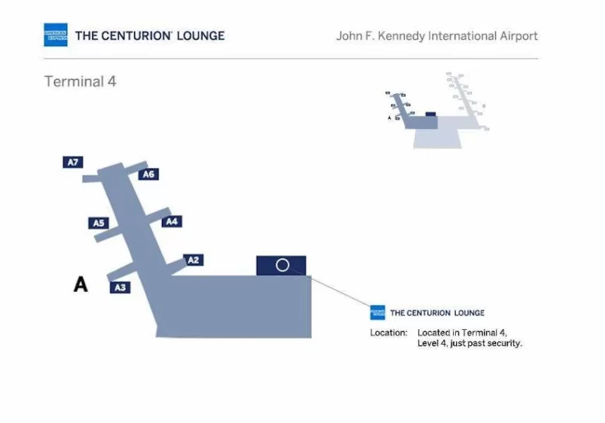 Where is the AMEX Centurion Lounge in JFK